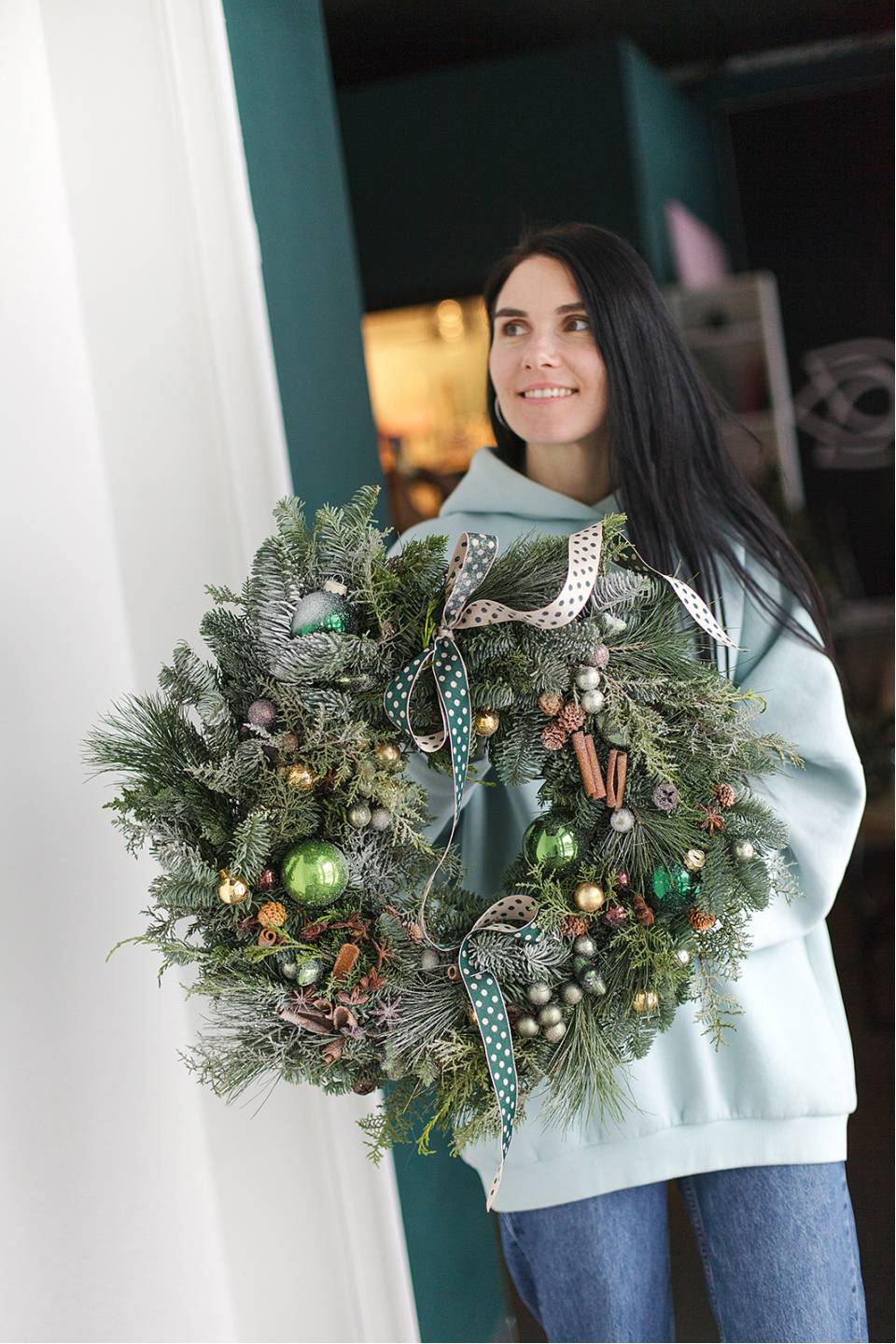 Венок новогодний Изумруд