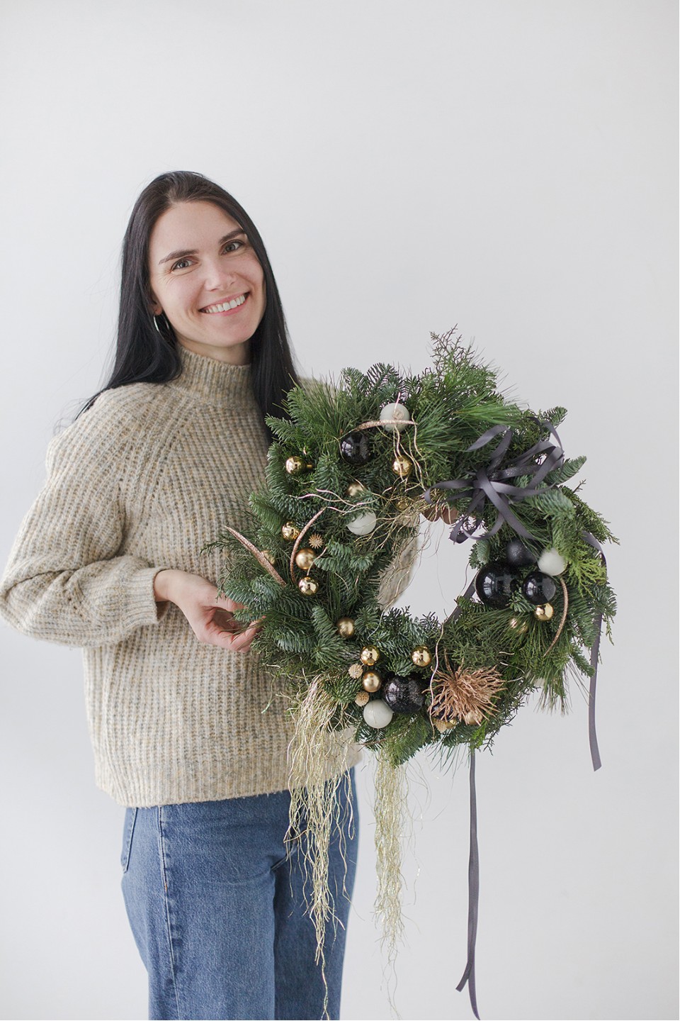 Венок новогодний Черный Лес