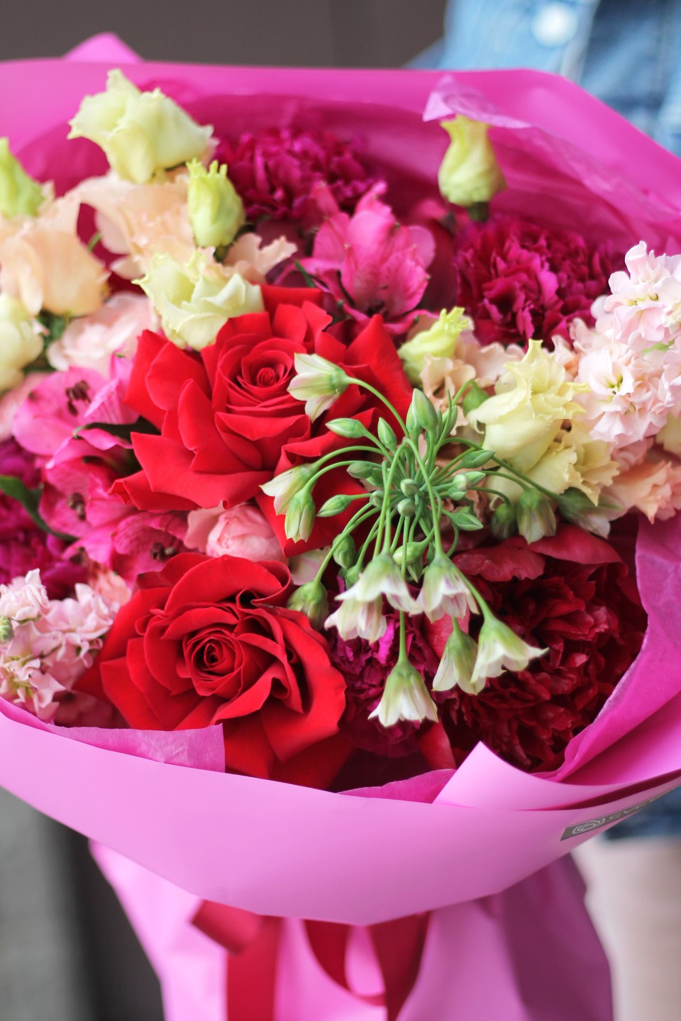 Букет Малиновое вино - с доставкой по Минску