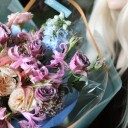 Букет Брызги - с добавлением зелени - миниатюра 