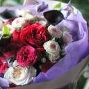 Букет Дэймос - с добавлением зелени - миниатюра 