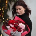 Букет Марса - с добавлением зелени - миниатюра 