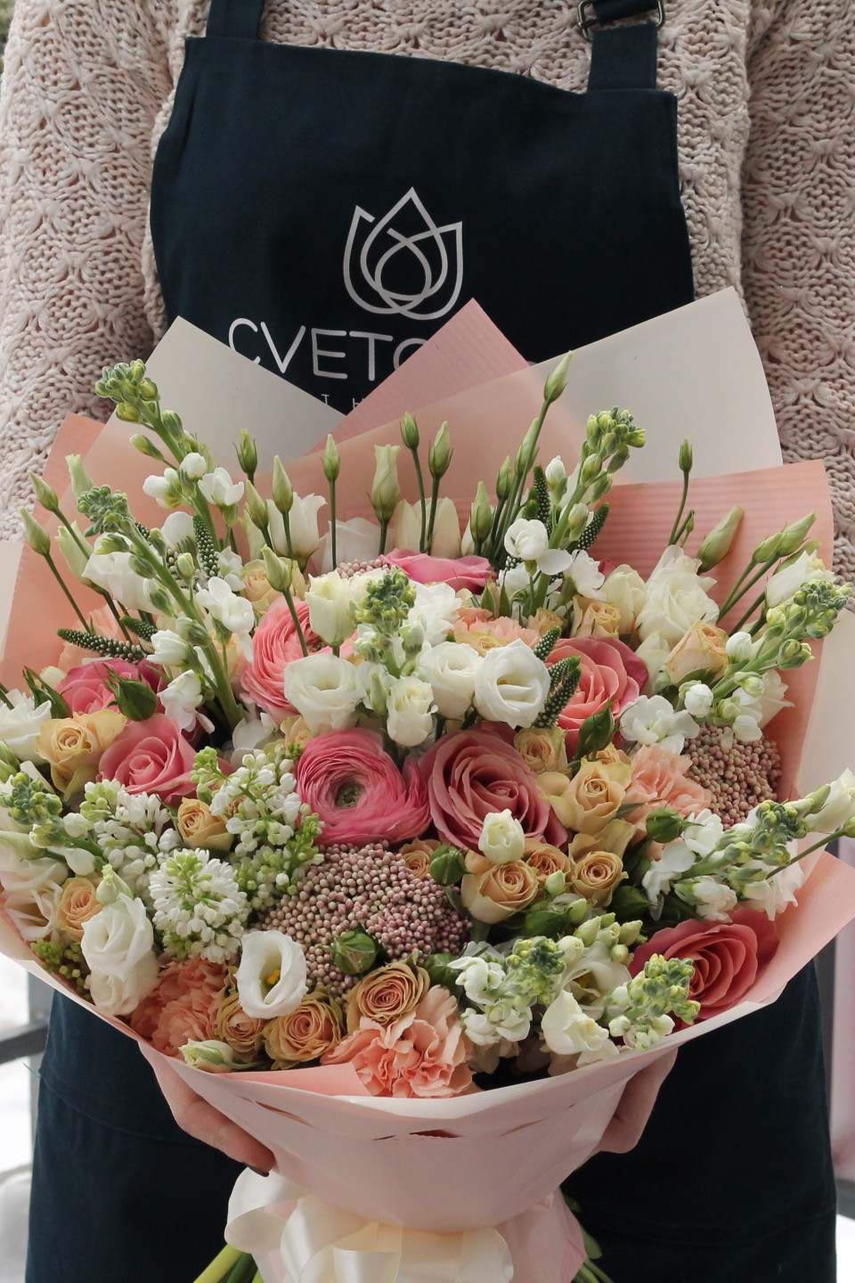 Букет Нежное утро - подарочное оформление