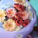 Букет Тернеция - с добавлением зелени - миниатюра 