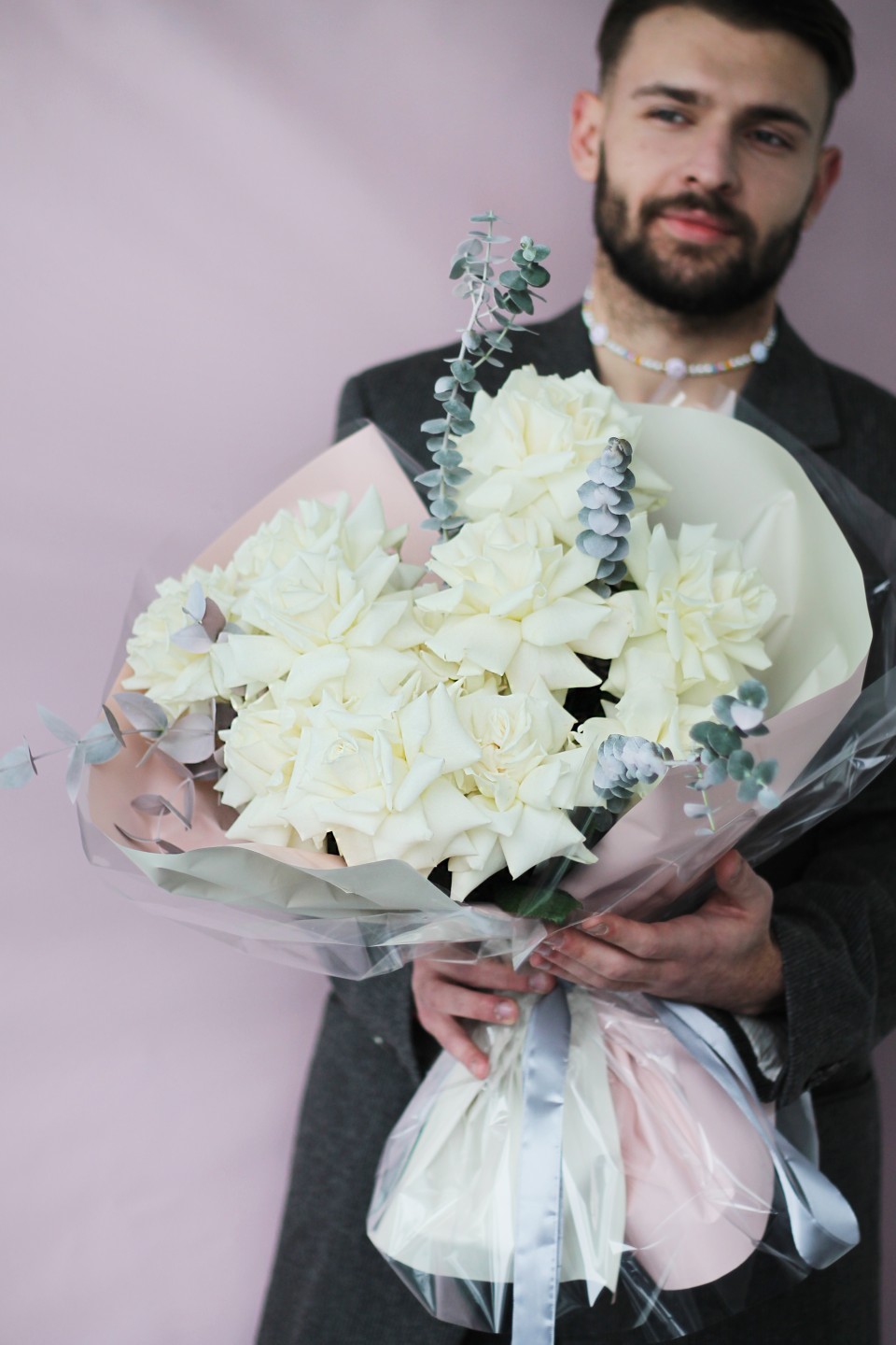 Букет Дымчатый Белый