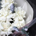 Букет Дымчатый Белый - с доставкой по Минску - миниатюра