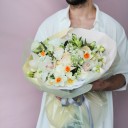 Букет Песня Лета - с добавлением зелени - миниатюра 