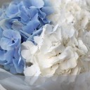 Букет гортензий Блюз - с добавлением зелени - миниатюра 