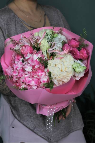 Букет "Розовый блеск"