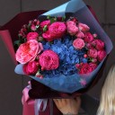 Букет Оракул - с добавлением зелени - миниатюра 