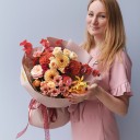 Букет Янтарный - подарочное оформление - миниатюра