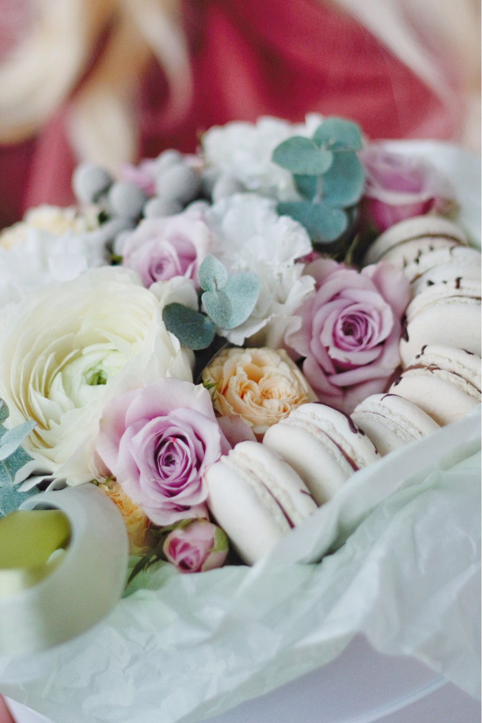 Коробка Лиловый вечер - подарочное оформление