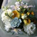 Букет Капли дождя - с добавлением зелени - миниатюра 