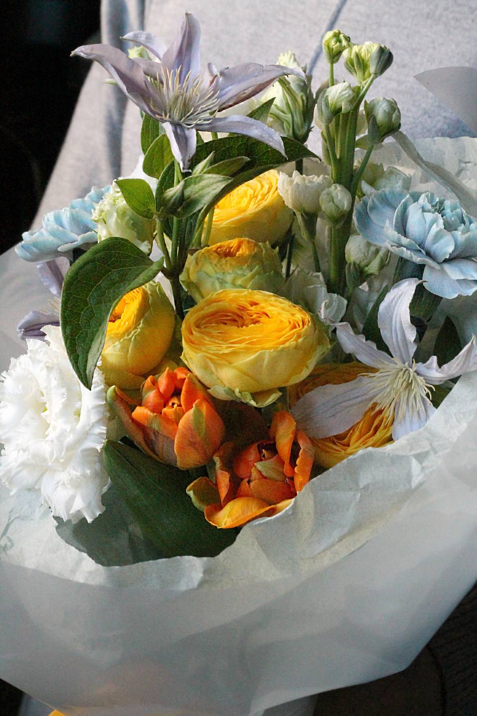 Букет Капли дождя - подарочное оформление