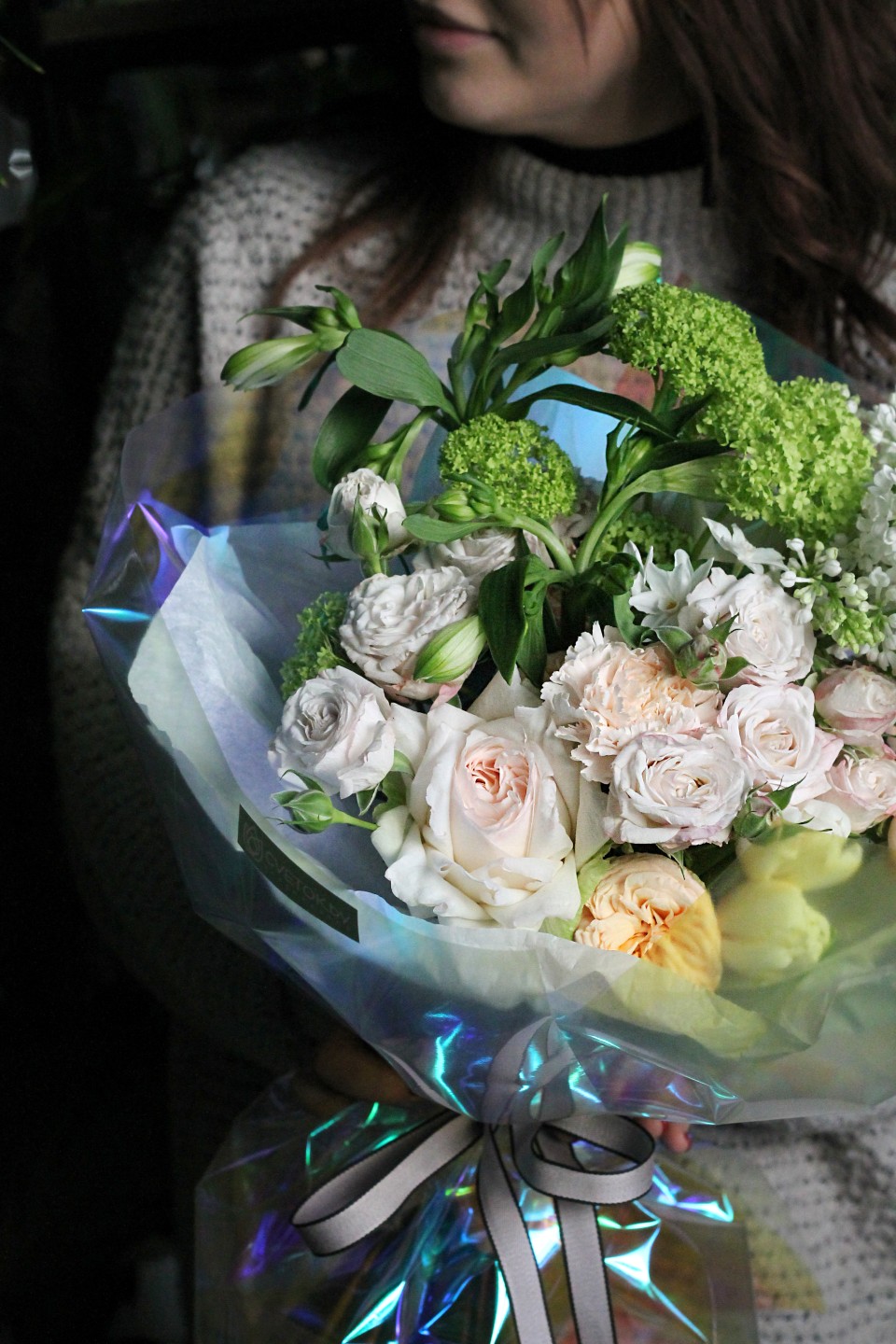 Букет Селена - с добавлением зелени