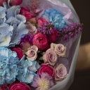 Букет Сказочный миг - с добавлением зелени - миниатюра 
