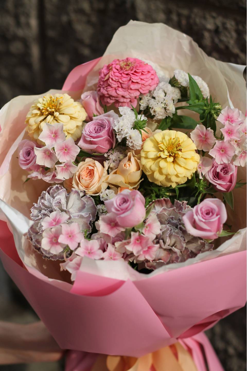 Букет Неаполь - с добавлением зелени