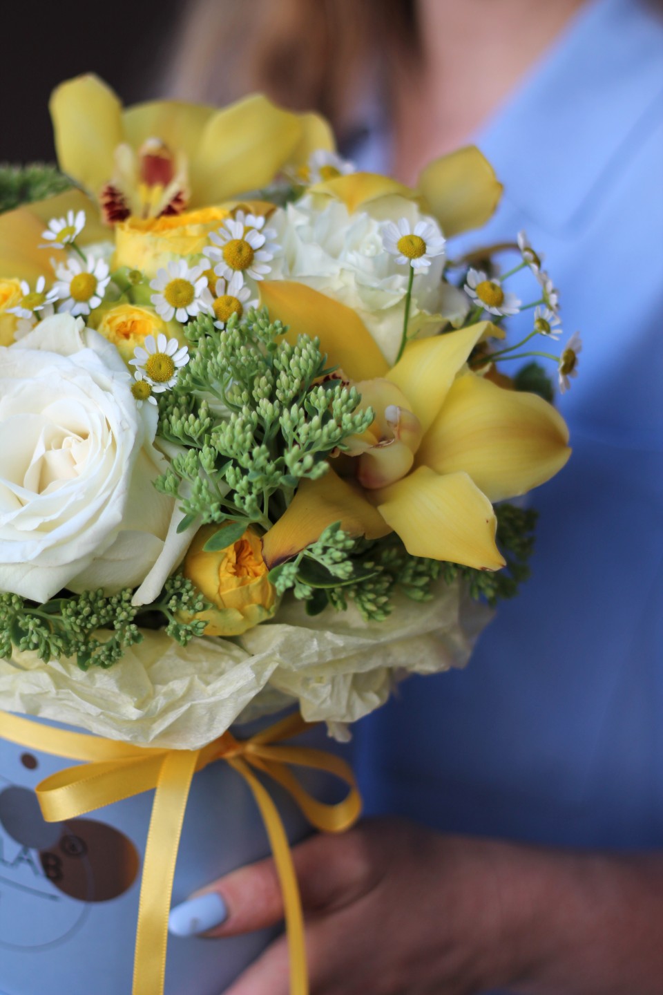 Композиция  Летняя история - с добавлением зелени