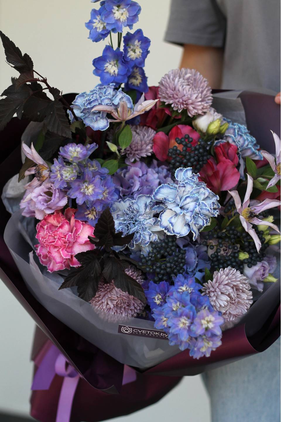 Букет Джоан - с добавлением зелени