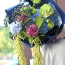 Букет Флоренция - с добавлением зелени - миниатюра 