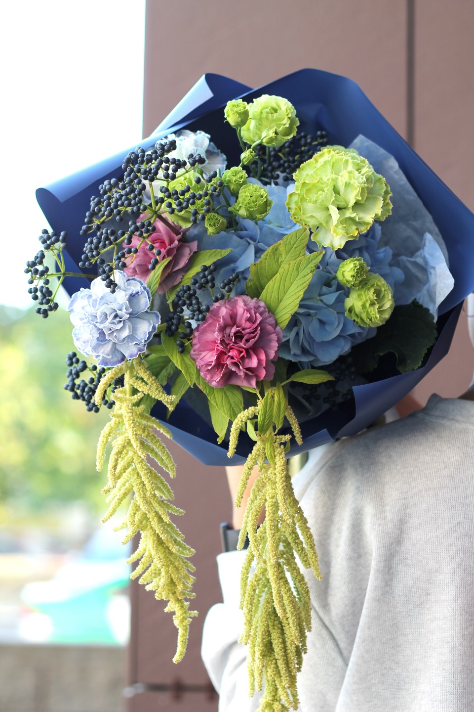 Букет Флоренция - с добавлением зелени