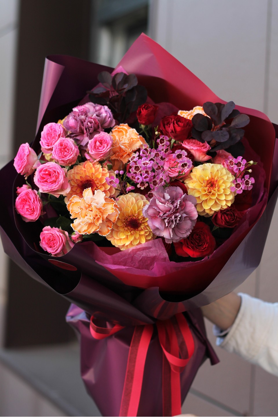 Букет Ферран - с добавлением зелени