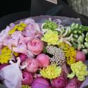 Букет Конфета - с добавлением зелени - миниатюра 