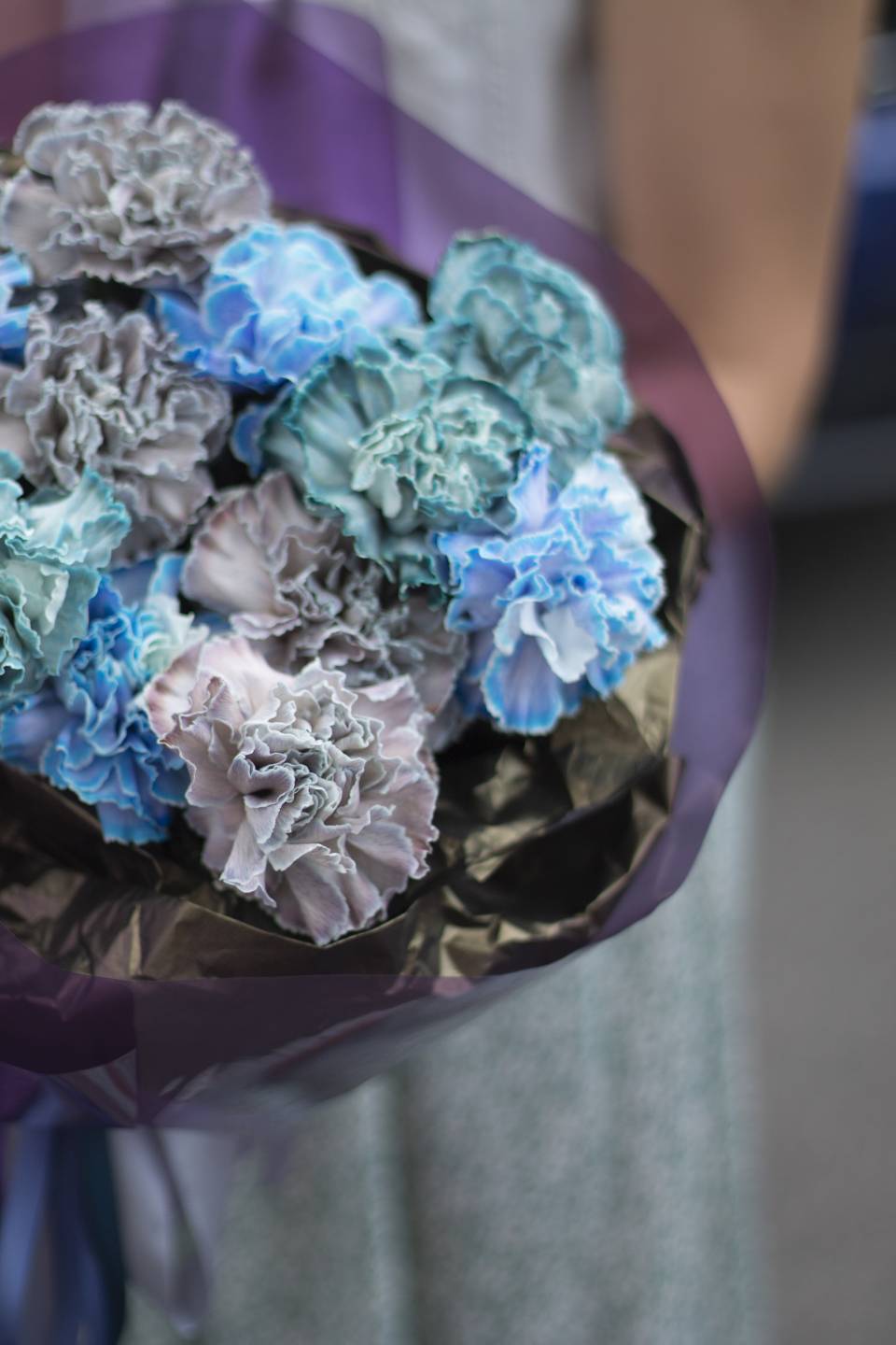 Букет Космос - с добавлением зелени