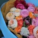 Букет Сорбет - с добавлением зелени - миниатюра 