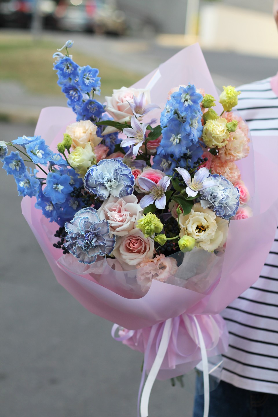 Букет Сью - с добавлением зелени