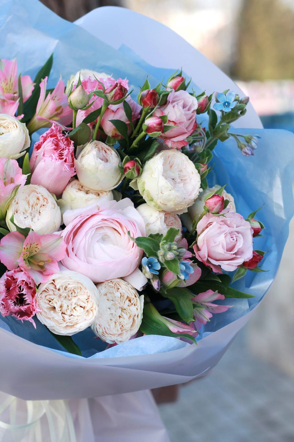 Букет Рейчел - с добавлением зелени