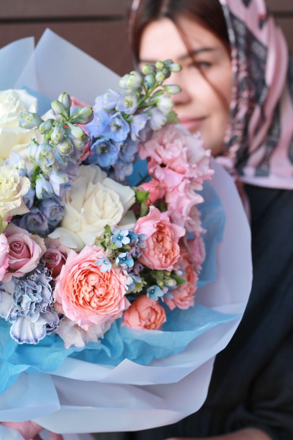 Букет Небесная гармония - подарочное оформление