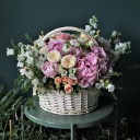 Композиция Летний сад - с добавлением зелени - миниатюра 