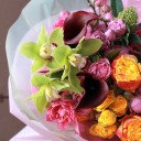 Букет Яркость - подарочное оформление - миниатюра