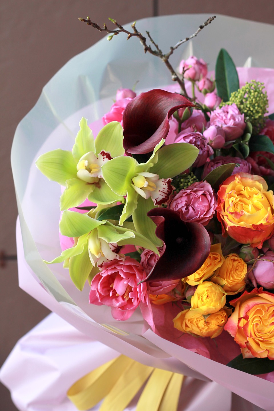 Букет Яркость - подарочное оформление