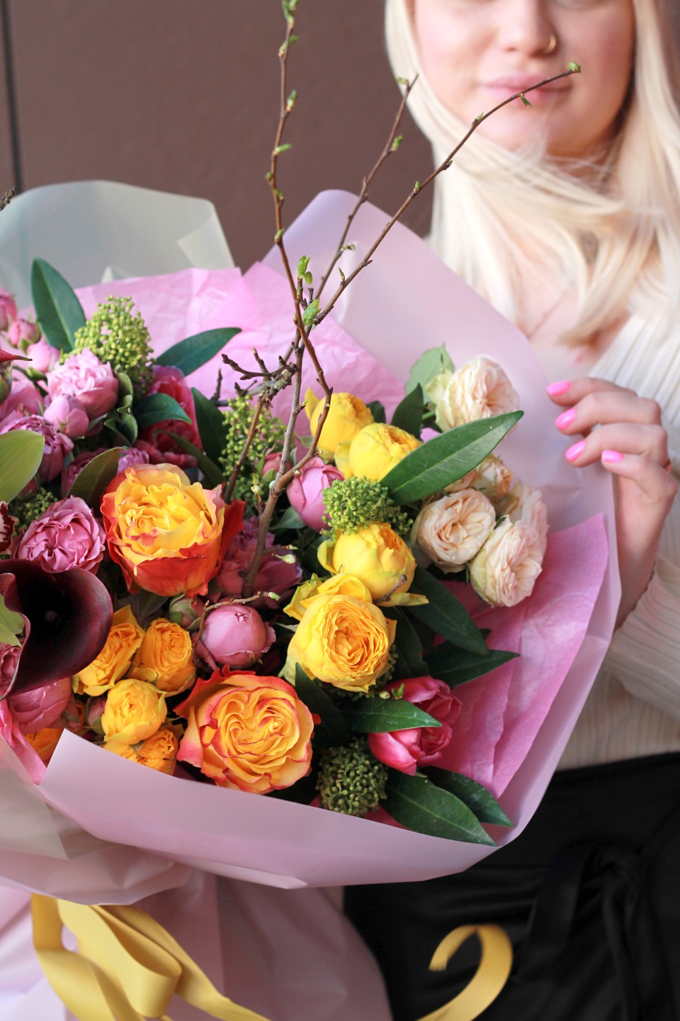 Букет Яркость - с доставкой по Минску