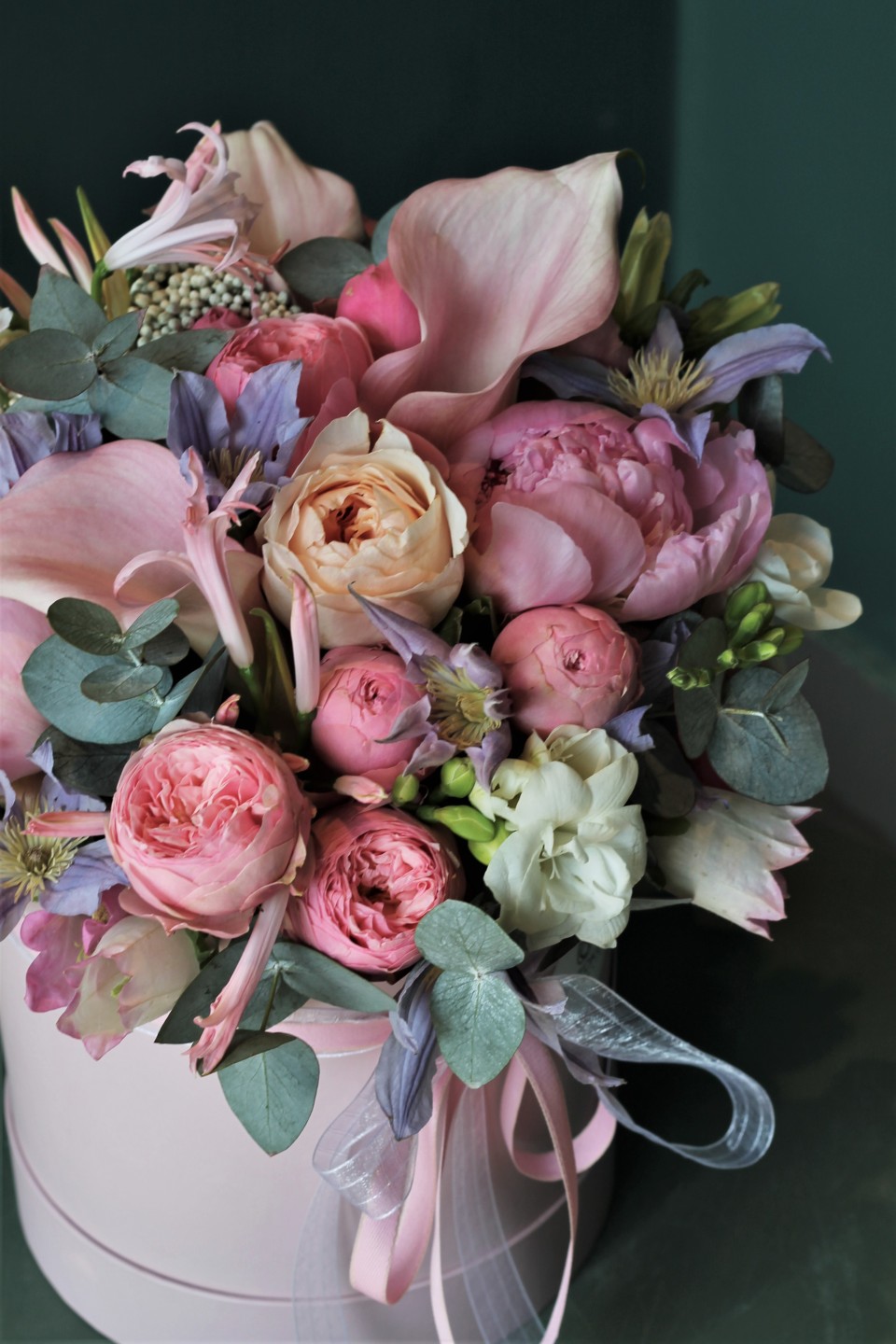 Коробочка Эффект жемчужины - с добавлением зелени