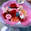 Букет Взгляд  - с добавлением зелени - миниатюра 