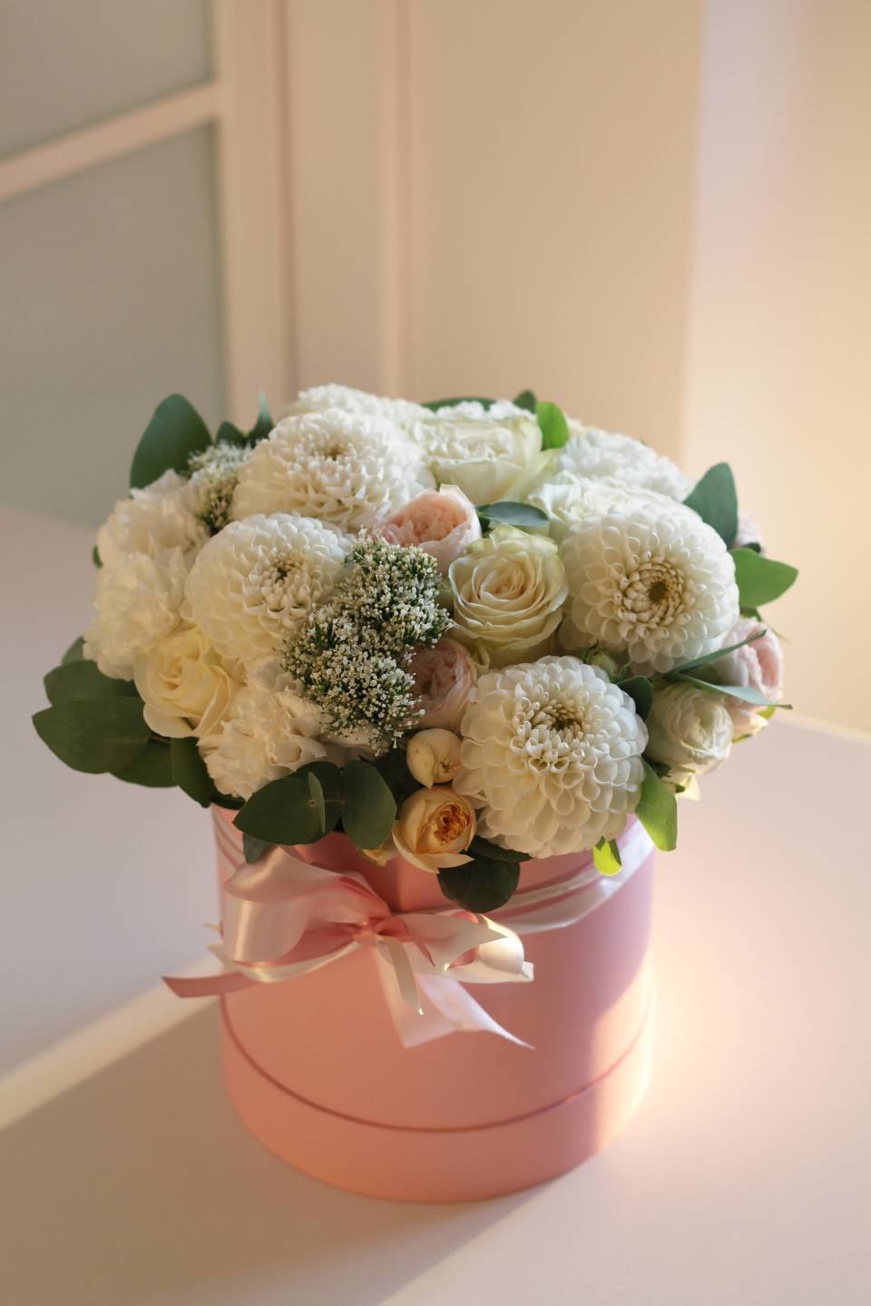 Георгины в коробочке