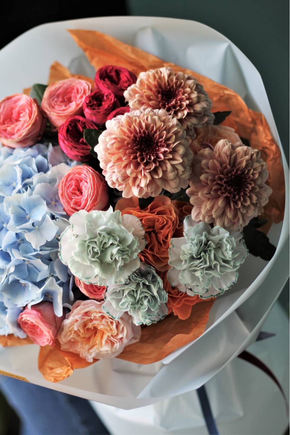 Букет Рандеву - с добавлением зелени