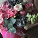 Коробочка Малиновое изящество - с добавлением зелени - миниатюра 