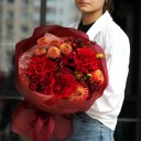 Букет Пламенные Чувства - для женщины/молодой пары - миниатюра