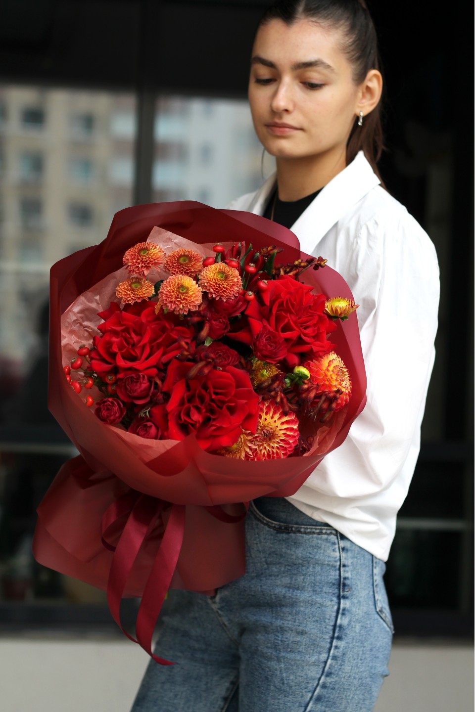 Букет Пламенные Чувства - для женщины/молодой пары