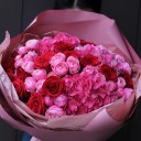 Букет Пойми мою любовь - с добавлением зелени - миниатюра 