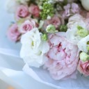 Букет Капля росы - с добавлением зелени - миниатюра 