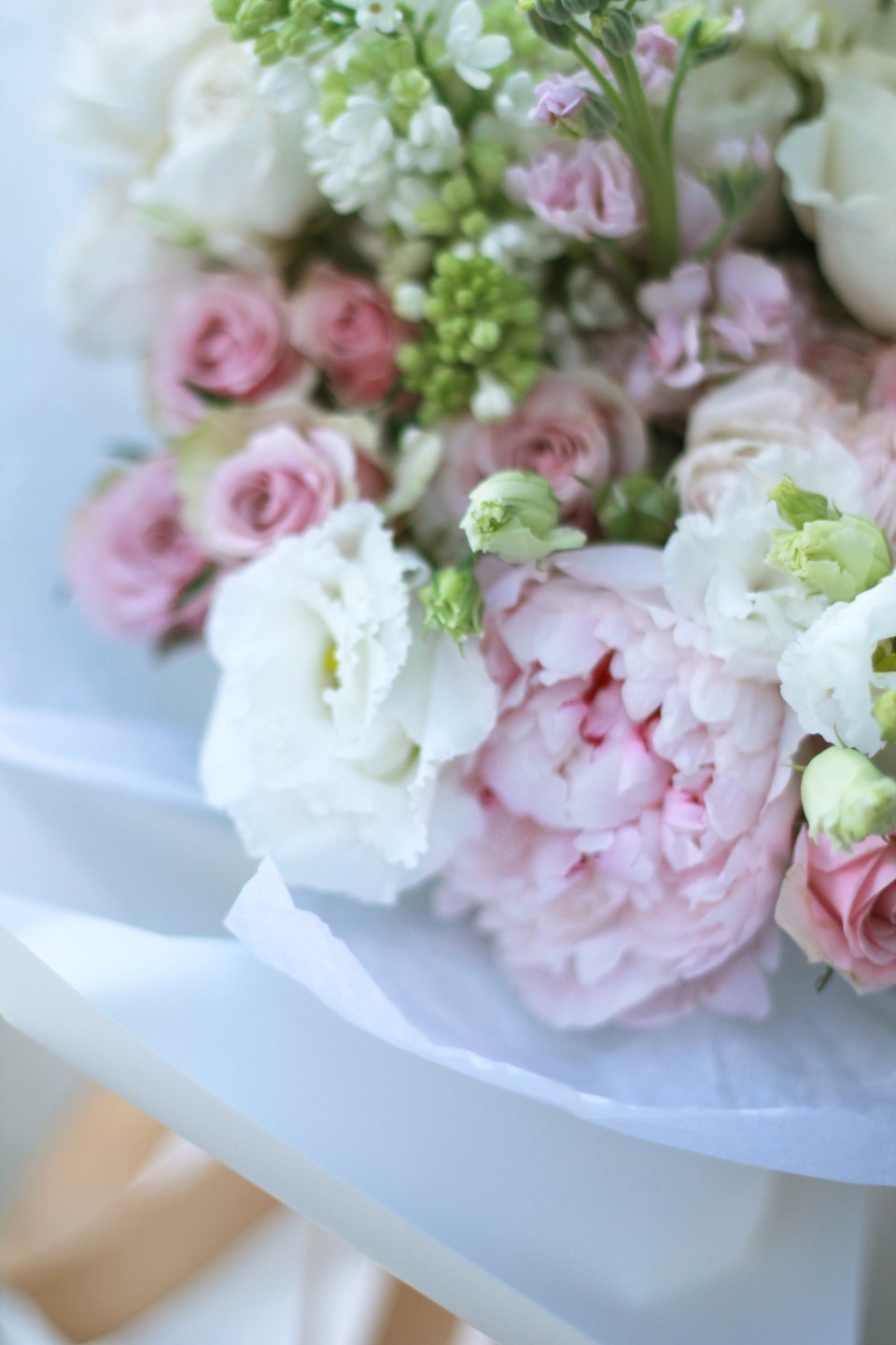 Букет Капля росы - с добавлением зелени