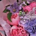 Букет Горошек - с добавлением зелени - миниатюра 