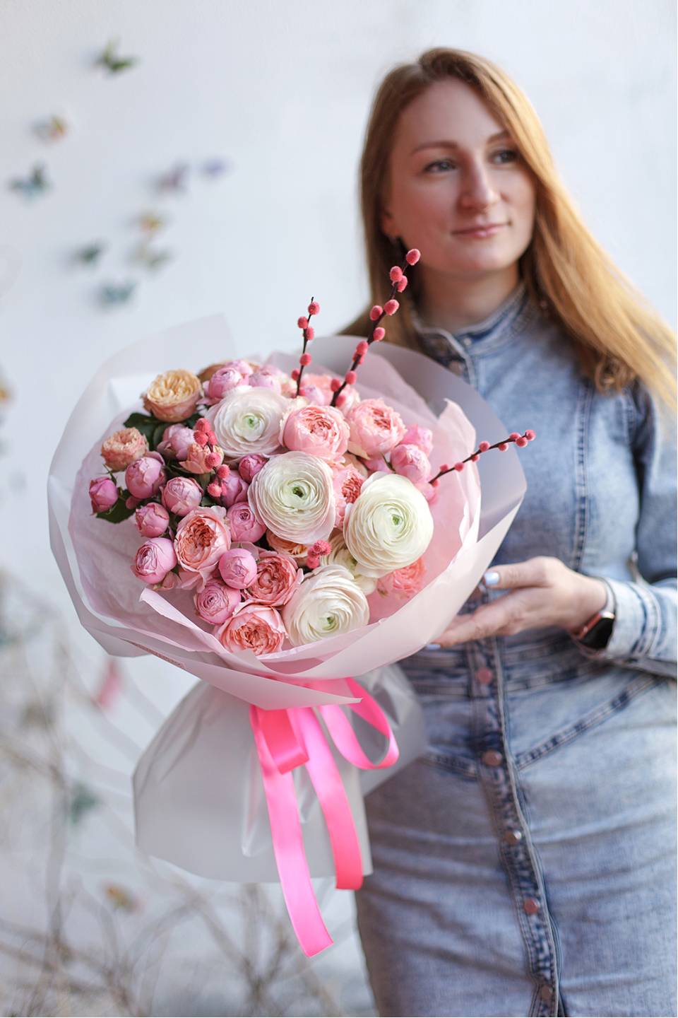 Букет Кокетка - подарочное оформление