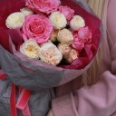 Букет Элис - с добавлением зелени - миниатюра 