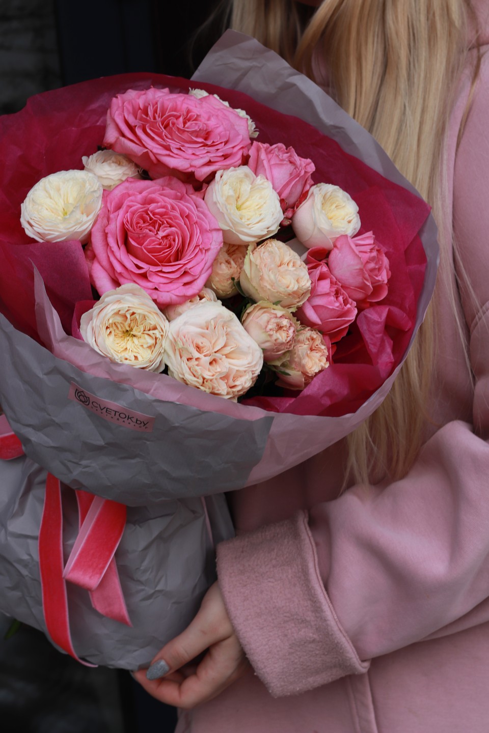 Букет Элис - с добавлением зелени